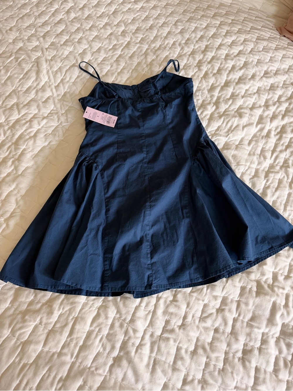 wild fable Navy Ruched Button-Front Mini Dress - Picture 6 of 6